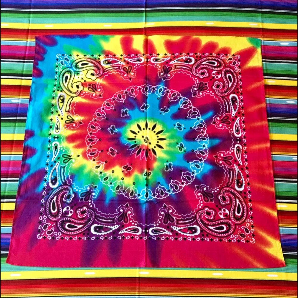 NWOT☮️Hippy Boho colorful 🌈bandana/face madk😷